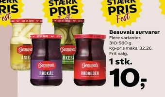 SuperBrugsen Beauvais survarer tilbud