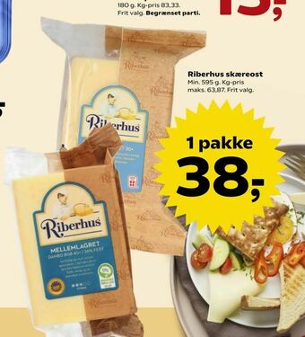 SuperBrugsen Riberhus skæreost tilbud