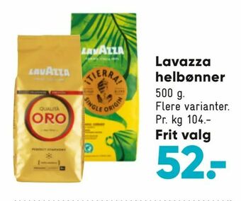Bilka Lavazza helbønner tilbud