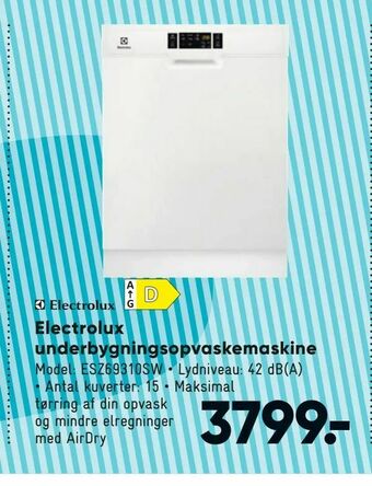 Bilka Electrolux underbygningsopvaskemaskine tilbud