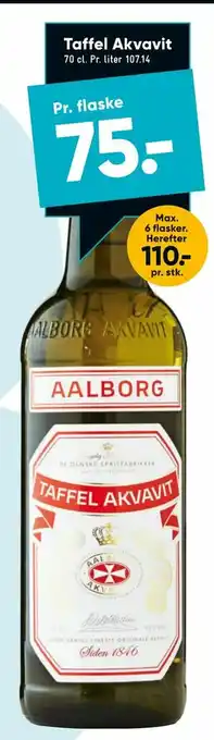 Bilka Taffel Akvavit tilbud