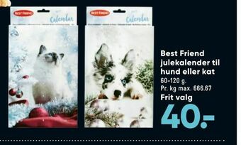 Bilka Best Friend julekalender til hund eller kat tilbud