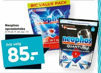 Bilka Neophos opvasketabs tilbud