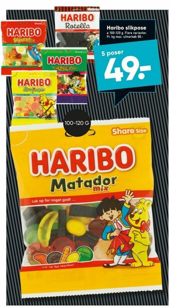 Bilka Haribo slikpose tilbud