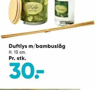 Duftlys m/bambuslåg