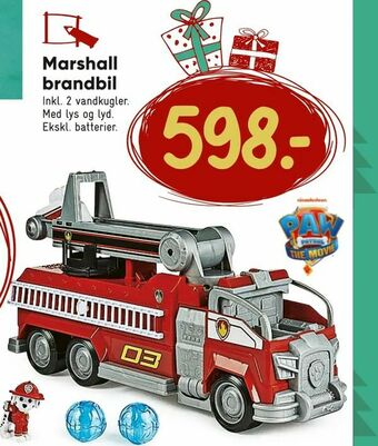 Bilka Marshall brandbil tilbud
