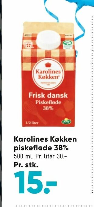 Bilka Karolines Køkken piskefløde 38% tilbud