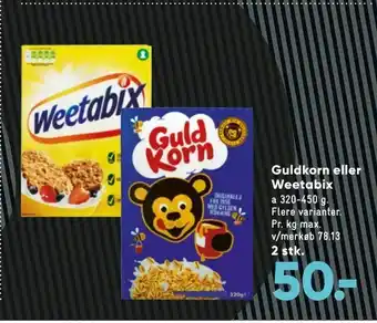 Guldkorn eller Weetabix