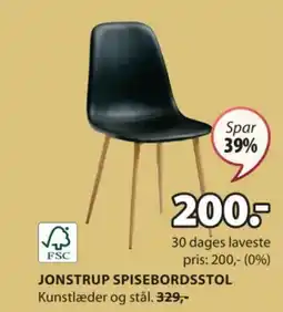 JYSK JONSTRUP SPISEBORDSSTOL tilbud