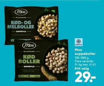 Bilka Mou suppeboller tilbud