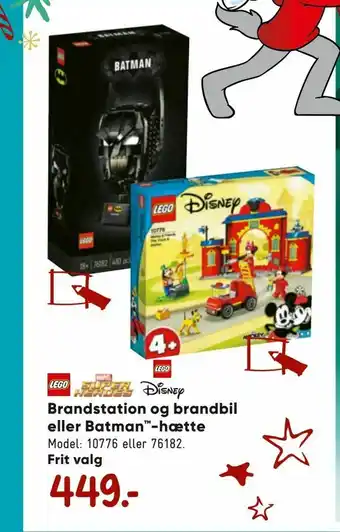 Bilka Brandstation og brandbil eller Batman™-hætte tilbud