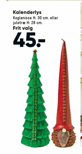 Bilka Kalenderlys tilbud
