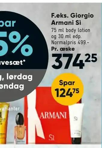 Bilka Giorgio Armani Sì tilbud