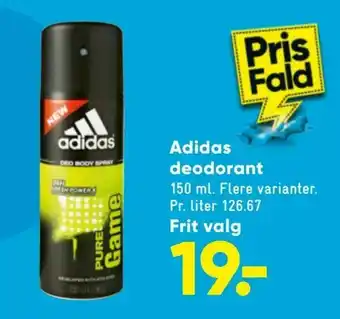 Bilka Adidas deodorant tilbud