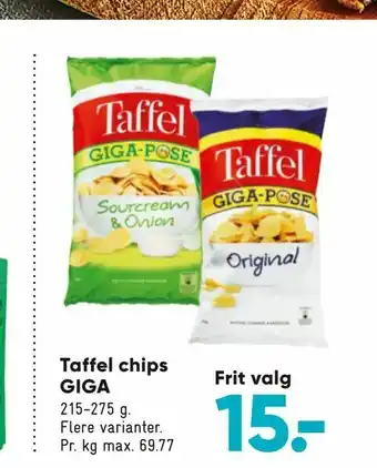 Bilka Taffel chips GIGA tilbud