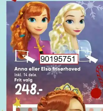 Bilka Anna eller Elsa frisørhoved tilbud