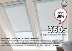 JYSK MORS RULLEGARDIN TIL OVENLYSVINDUE tilbud