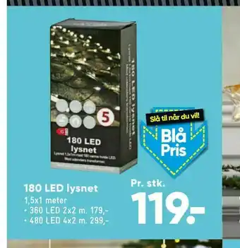 Bilka 180 LED lysnet tilbud