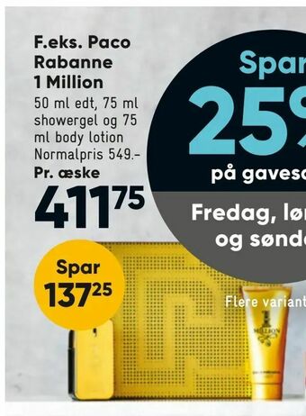 Bilka Paco Rabanne 1 Million tilbud