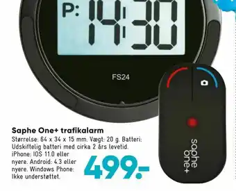 Bilka Saphe One+ trafikalarm tilbud