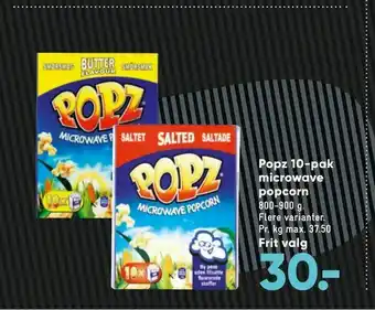 Bilka Popz 10-pak microwave popcorn tilbud