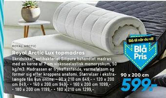 Bilka Royal Arctic Lux topmadras tilbud