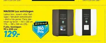 Bilka MAISON Lux satinlagen tilbud