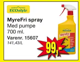 Harald Nyborg MyreFri spray tilbud