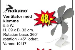 Harald Nyborg Ventilator med klemme tilbud