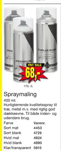 Harald Nyborg Spraymaling tilbud