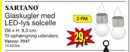 Harald Nyborg Glaskugler med LED-lys solcelle tilbud