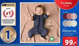 Lidl Natdragt 3-pak tilbud