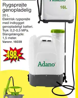 Harald Nyborg Rygsprøjte genopladelig tilbud