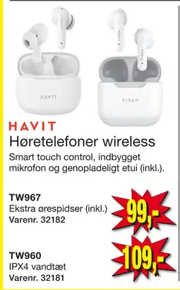 Harald Nyborg Høretelefoner wireless tilbud