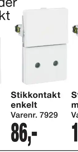 Harald Nyborg FUGA Afbryder og stikkontakt tilbud