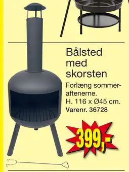 Harald Nyborg Bålsted med skorsten tilbud