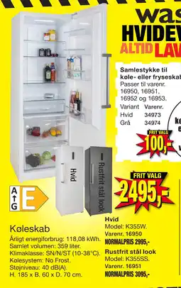 Harald Nyborg Køleskab tilbud