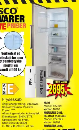 Harald Nyborg Fryseskab tilbud