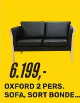 My Home OXFORD 2 PERS. SOFA, SORT BONDE... tilbud