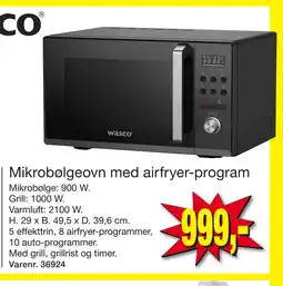 Harald Nyborg Mikrobølgeovn med airfryer-program tilbud
