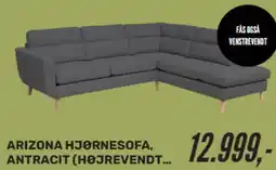 My Home ARIZONA HJØRNESOFA, ANTRACIT (HØJREVENDT... tilbud