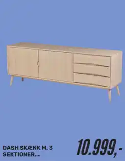 My Home DASH SKÆNK M. 3 SEKTIONER,... tilbud