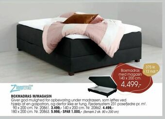 Daells Bolighus Boxmadras m/magasin tilbud