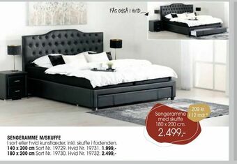 Daells Bolighus Sengeramme med skuffe tilbud