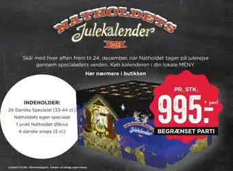 MENY Natholdets Julekalender tilbud