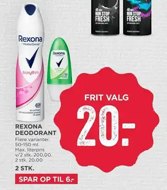 MENY Rexona deodorant tilbud