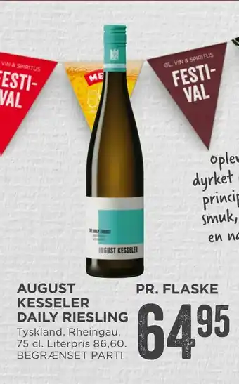 MENY August kesseler daily riesling tilbud