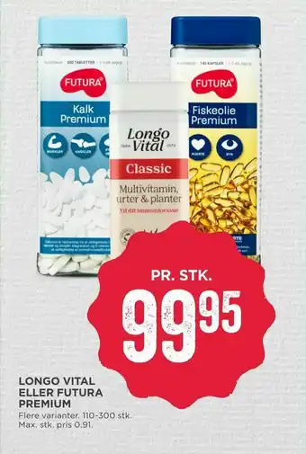 MENY Longo vital eller futura premium tilbud