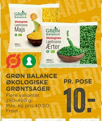 MENY Grøn balance økologiske grøntsager tilbud