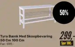 My Home Tyra Bænk Med Skoopbevaring 50 Cm 100 Cm tilbud